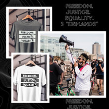 Load image into Gallery viewer, “DEMANDS" TEE (WHITE)