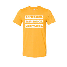 Load image into Gallery viewer, ASPIRATION. INSPIRATION. MOTIVATION. (MUSTARD)
